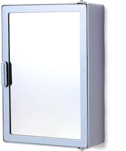 PGen SMALL Size:10x14x4 Inch MINI Acrylic Bathroom Mirror Storage Medicine Cabinet Plastic Wall Shelf