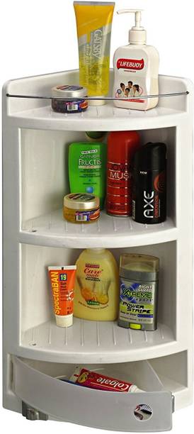 CIPLA PLAST BRC-717 Italy Corner Plastic Wall Shelf