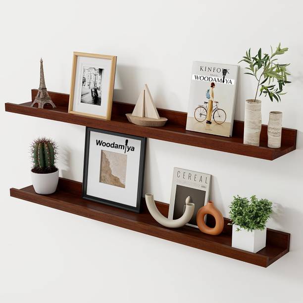WOODAMIYA Wall Shelves For Livingroom / Bedroom Wooden Wall Shelf
