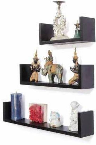 Mark Wood New Wall Mount New Plus Shaped Engineered Wood Display Unit
