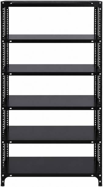 Aqsa iron traders 6-Tier Iron Storage Rack | Heavy Duty Shelving Unit | 120kg Capacity Iron Wall Shelf