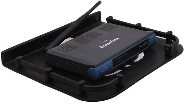 onum TV setup box stand Wi-Fi Router Stand TV Setup Box Stand Wall Mount Hanging Plastic Wall Shelf