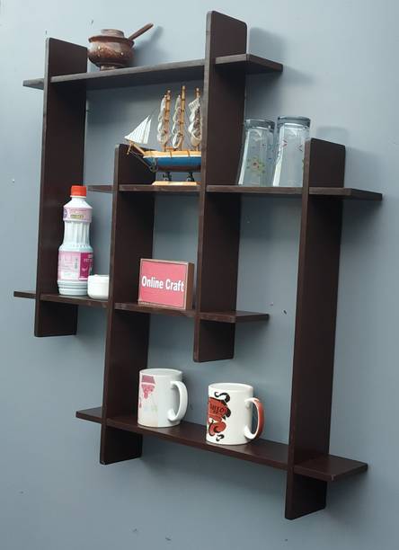 KHUSUBHDECOR wooden wall self Wooden Wall Shelf