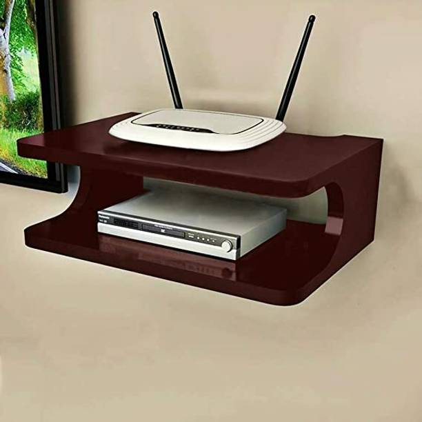 CraftInWood TV Cabinet Set Top Box/Setup Box Stand Wall Shelf for Home Living Room MDF (Medium Density Fiber) Wall Shelf