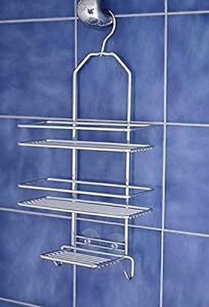 Indian Decor 31012 Shower caddy, Shower rack, Shower hanging shelf. Iron Wall Shelf