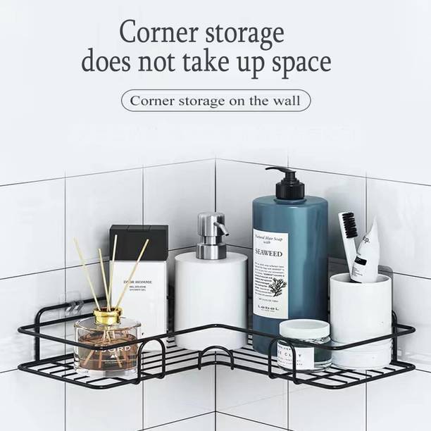 DXDT Set of 1 -Multi purpose corner shelf Kitchen Rack Storage Organizer for Kitchen Carbon Steel Kitchen Trolley