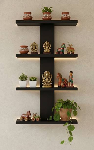 Murad Arts Wooden Wall Shelf Home Decor MultiPurpose Display Rack for Room Books Plants Wooden Wall Shelf