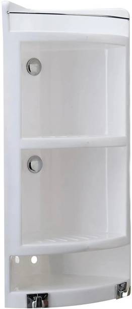 PARASNATH Extra Large Heavy Corner Cabinet Shelf Large Plastic Wall Shelf