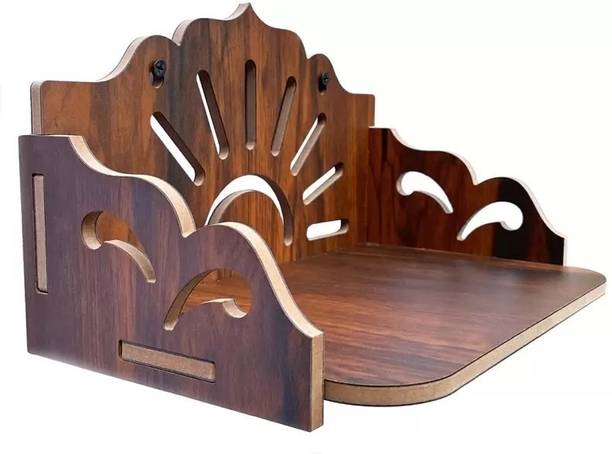 home design mart Mandir wall shelf for Home MDF (Medium Density Fiber) Wall Shelf