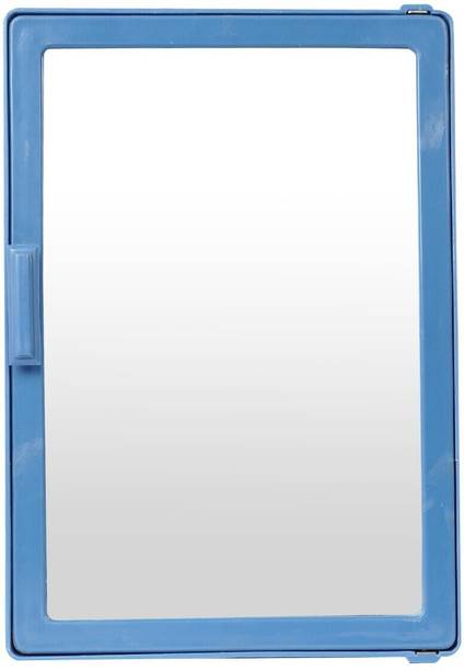 PGen MINI (Size: 10x14x4 Inch) Plastic SMALL Bathroom Mirror Storage Basin Cabinet Plastic Wall Shelf