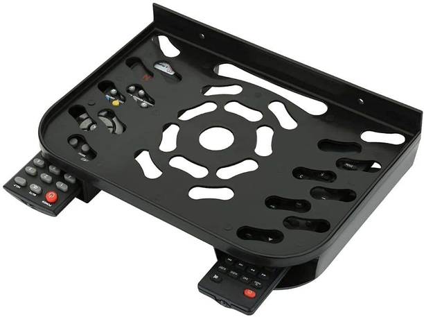 DALUCI Set Top Box Stand/DTH Stand/WIFI Router Stand , Wall Mount With 2 Remote Holder Plastic Wall Shelf