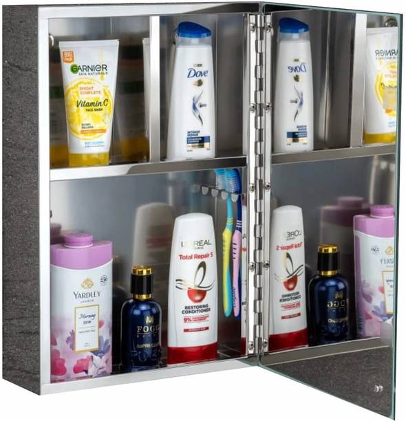 OBCO OBCO SS Bathroom Organizer 3 Shelves Washbasin Cabinet wall mount shelf Stainless Steel Wall Shelf
