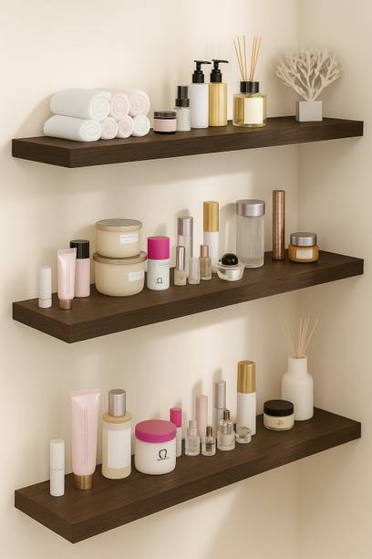 WOOD 49 20X6X3BP-49 Wooden Wall Shelf