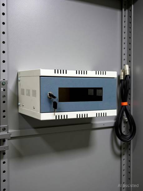 AFOR CCTV Cabinet Box/DVR Rack Wall Mount with Lock/Ser...
