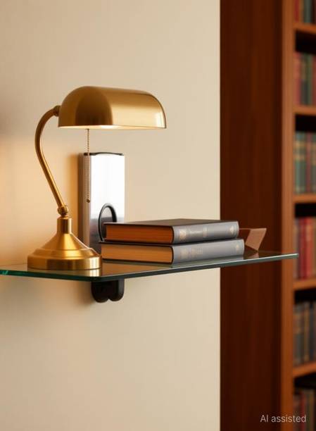 Rworld Glass wall shelve for multi - purpose Glass Wall Shelf