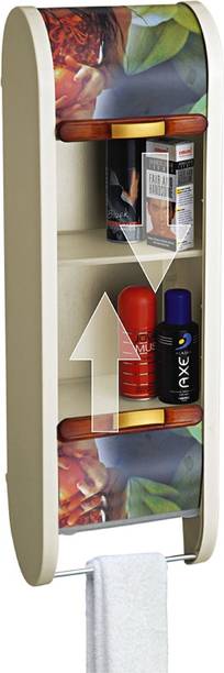 Branco | Roll Top | Storage Cabinet | Rack | Bathroom Organizer | Multipurpose | IVORY Plastic Wall Shelf
