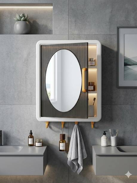 frozen bathroom mirror cabinet Plastic Wall Shelf