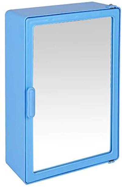 Zahab bathroom cabinet with mirror Plastic Wall Shelf