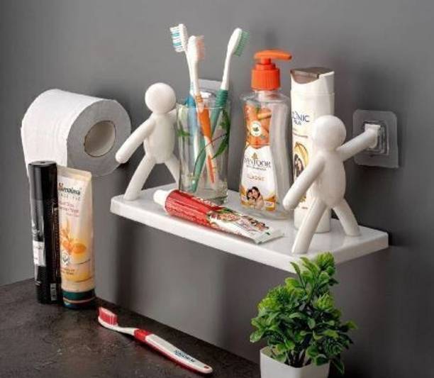 QuickNest Wall Hanging Bathroom Storage Floating Wall Shelf NRS9.340 Plastic Wall Shelf