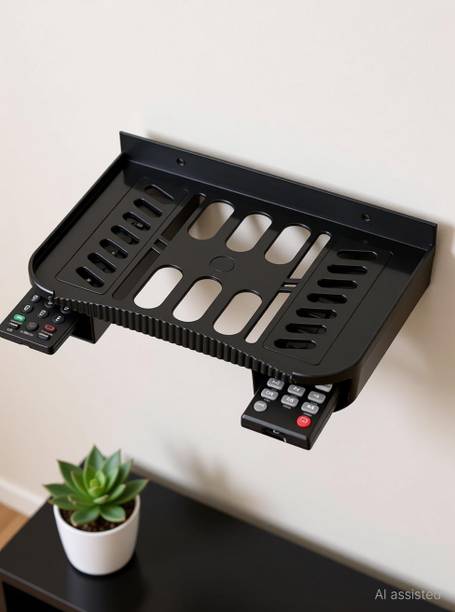 Furniture Cafe Wi-Fi Router/Setup Box Stand Mount Plastic Plastic Wall Shelf