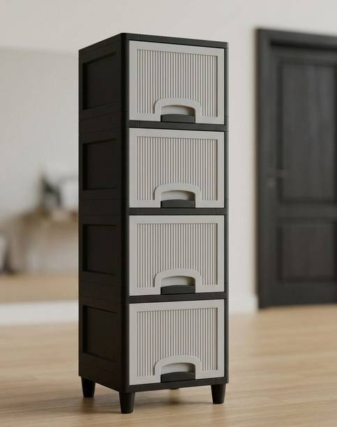 MAXTID Multi Layer Bathroom Kitchen Cabinet Plastic Wall Shelf