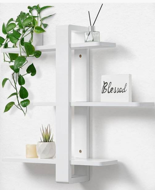 RMKInterprises RMK INTERPRISES Bookshelf for wall, Planter shelf, Trophy display rack. MDF (Medium Density Fiber) Wall Shelf