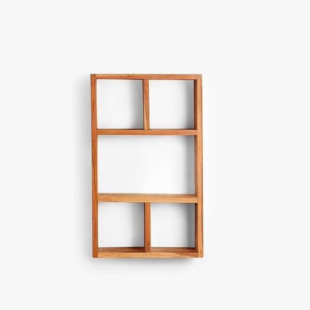 murad enterprises Handcrafted Wooden Shelf Rack – Perfect for Every Room Wooden Wall Shelf