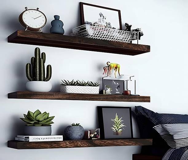 PULVISH ENTERPRISES 24X8X3BP-354 Wooden Wall Shelf