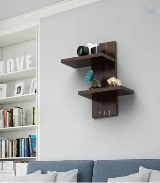RanaCreation Wooden wall shelves hanging board for home and kitchen Wooden Wall Shelf