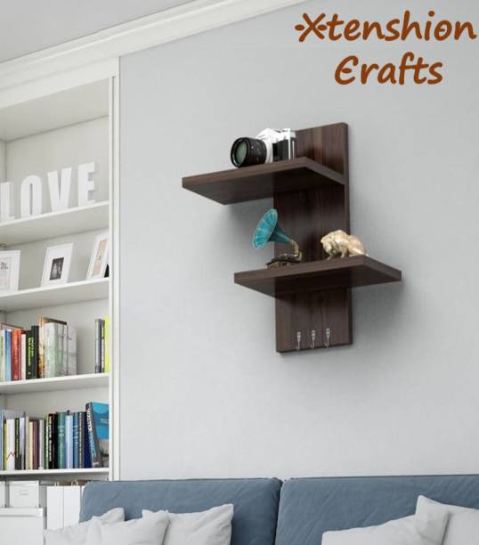 Xtenshion Crafts Wooden Wall Mount Tv Set Up Box Stand Wall Shelves Wall Shelf Wooden Wall Shelf