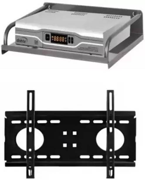 SINAL Steel Set Top Box Stand (Metal Body) with Universal 32 to 45 inch Iron Wall Shelf