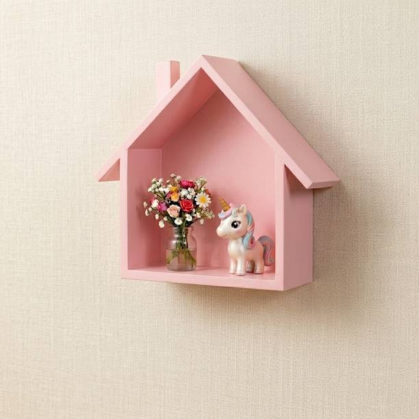 Woodenstores Wooden Wall Mount Home Decor Wall Hanging Shelves for Living Room|Bed Room. MDF (Medium Density Fiber) Wall Shelf