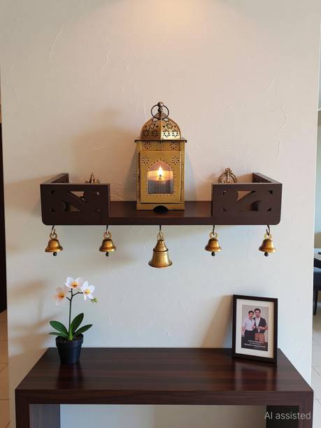 sunenterprise Mandir|pooja Ghar Shelf| MDF (Medium Density Fiber) Wall Shelf
