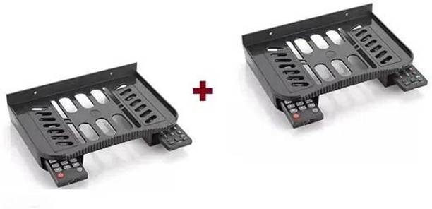 KEATON Wall Mount Router Stand Set top Box Stand Setup Box Shelves Remote Holder Plastic Wall Shelf