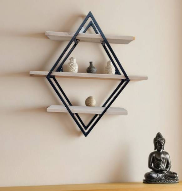 MRIG KUNIKA Wooden Wall Shelf