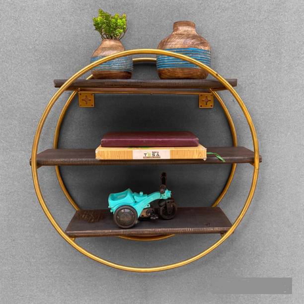 OnlineCraft wooden wall self Wooden Wall Shelf