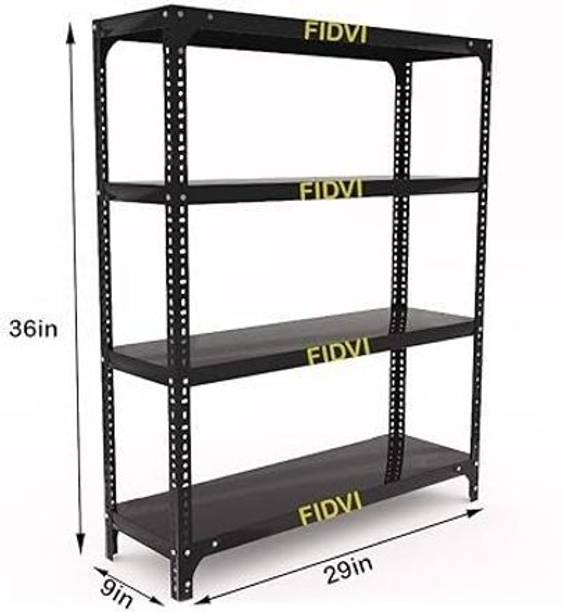 FIDVI Iron Rack Wall Shelves Storage Shop Rack Luggage Powder Coated (09"Wx29"Lx36"H) Iron Wall Shelf