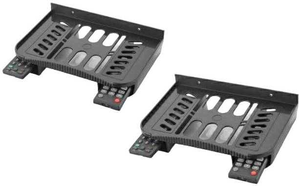 Fivean Wall Mount Router Stand Set top Box Stand Setup Box Shelves Remote Holder प्लास्टिक वॉल शेल्फ