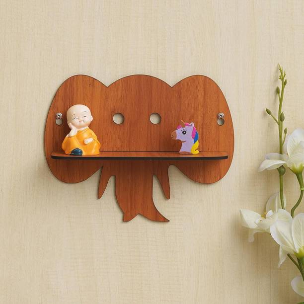 WEBELKART Wooden Wall Shelf