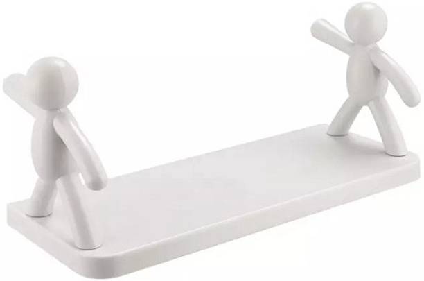 Productlance Multipurpose Bathroom Rack Kitchen Shelf Wall Holder Organizer Self Adhesive Plastic Wall Shelf