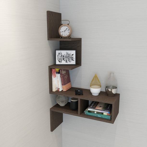 ESTANTERIA Trapecio Wooden Wall Shelf