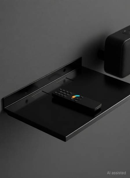 SHP SETUP BOX STAND/ REMOTE STAND/ SPEAKER/ WIFI DEVICE METAL Wall Shelf Plastic Wall Shelf