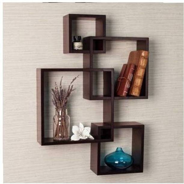 ANTIQUE MART Rack Wall Shelf Wooden Wall Shelf (Number of Shelves