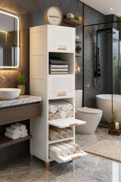 3D METRO SUPER STORE storage rack and shelf Bathroom Cabinet & Accessories/Organizer/Storage Plastic Wall Shelf