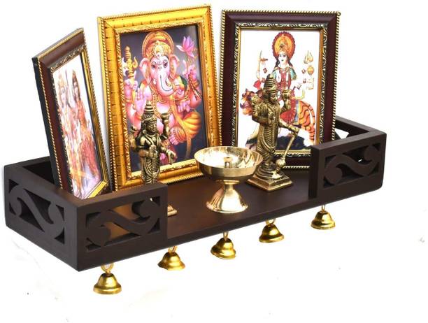 LIBRATRADER Mandir|pooja Ghar Shelf| Engineered Wood Home Temple