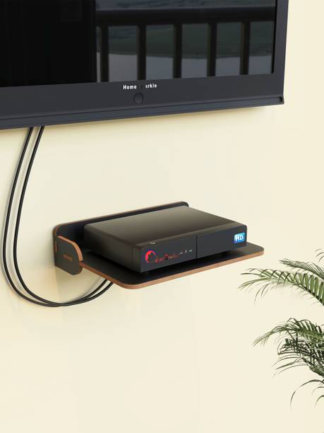 HOME SPARKLE Wooden Set Top Box Stand/DTH Stand/WIFI Router Stand,Wall Mount with Wifi Holder Wooden Wall Shelf
