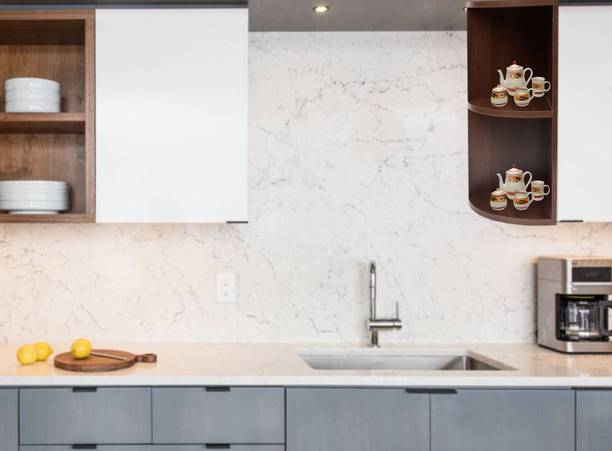 MODWUDU CORNER ROUND SHELVES CABINET | KITCHEN CABINET | CORNER SHELVES |CORNER STAND Particle Board Wall Shelf