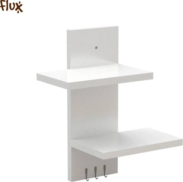 Flux Floating Wall Mounting Shelves for Living Room, Bedroom, Kitchen & Home Decor Particle Board Wall Shelf