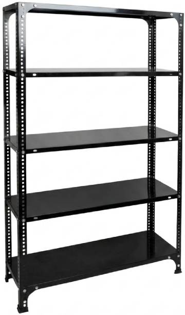 Aqsa iron traders 5-Tier Iron Storage Rack | Heavy Duty Shelving Unit | 100kg Capacity Iron Wall Shelf