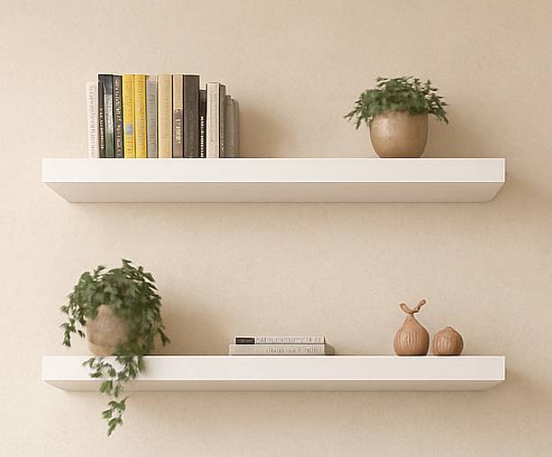 WOOD 49 20X6X2WP-42 Wooden Wall Shelf